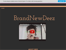 Tablet Screenshot of brandnewdeez.com